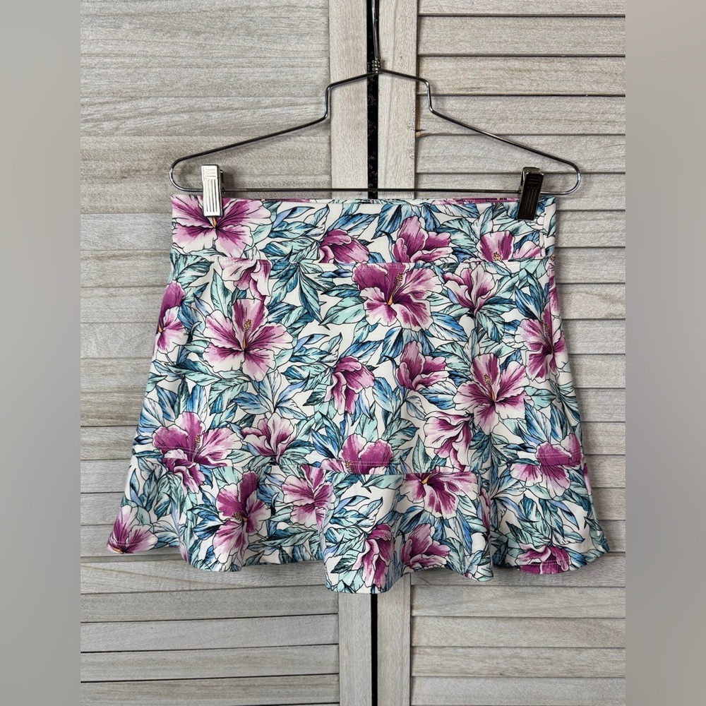 Tommy Bahama Active Floral Athletic Skort Skirt Shorts Small Golf Tennis UPF - Picture 3 of 9